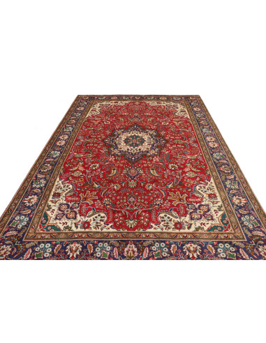 Tabriz 200x303 Cm Tabriz, Persia, Hand-carded Wool warp: