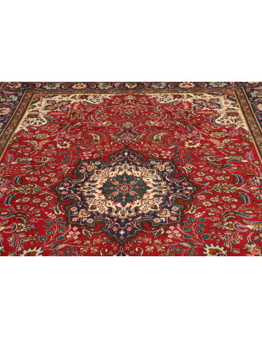 Tabriz 200x303 Cm Tabriz, Persia, Hand-carded Wool warp: