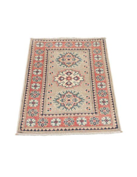 Tappeto Kazak Afghanistan marrone rosso 64x90