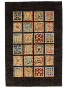 Tappeto Bakhtiyar Pakistan 123x186 Marrone Scur