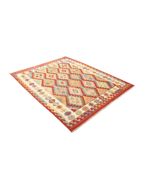 Kilim 158x194 Cm Kilim, Afghanistan, Lana Cardata A Mano