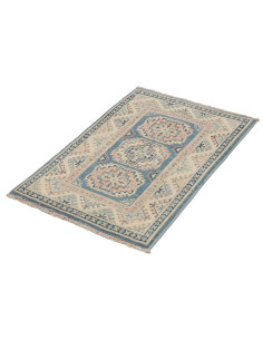 Rug Kazak Afghanistan beige grey 63x92 2