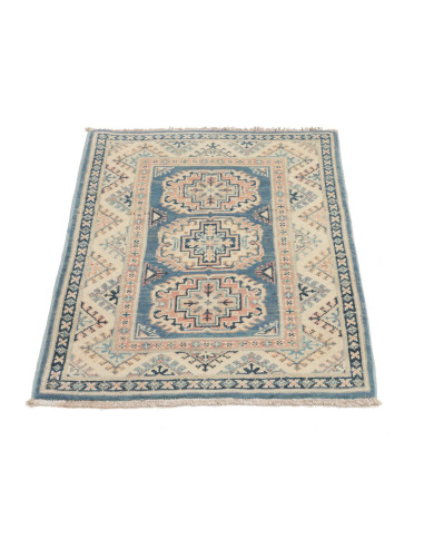 Rug Kazak Afghanistan beige grey 63x92
