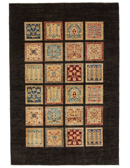 Tappeto Bakhtiyar Pakistan 123x186 Marrone Scur