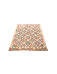 Kilim 98x144 Cm Kilim, Afghanistan, Hand-carded Wool warp: 2