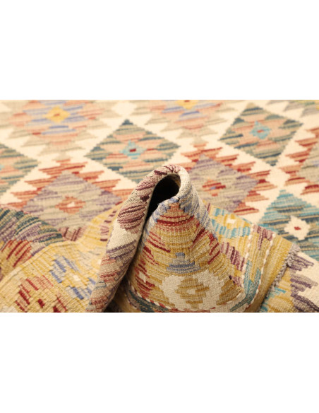 Kilim 105x152 Cm Afghan Kilim Hand-carded Wool Cotton Warp
