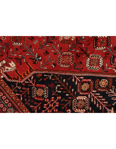 Rug Shiraz Fine Persia maroon yellow 160x255