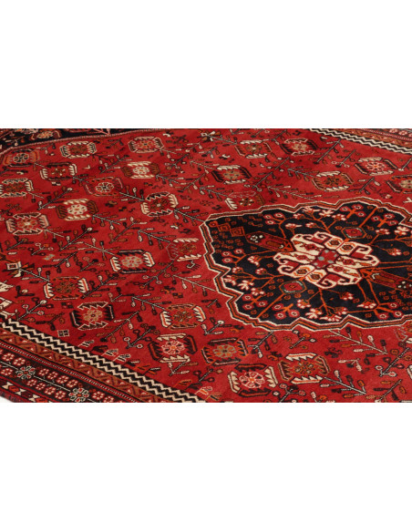 Rug Shiraz Fine Persia maroon yellow 160x255