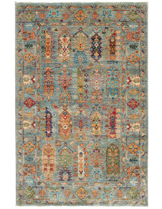 Rug Tribal Pakistan 123x187 Muted Teal Blue Mul