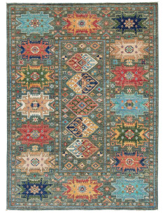 Tribal 148x197 Cm Tribal Pakistan Lana Cardata A Mano