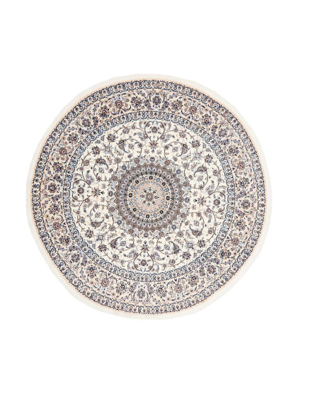 Nain 6la 250x250 Cm Nain 6la Persia Hand-carded Wool And