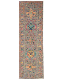Rug Tribal Pakistan 77x259 Taupe Grey Multicolo