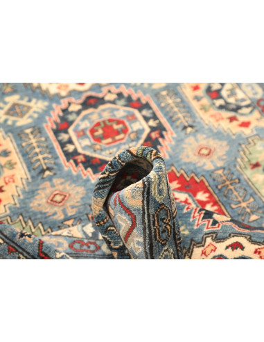 Kazak 125x179 Cm Kazak Afghanistan Hand-carded Wool cotton
