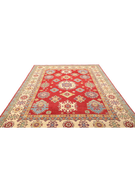 Kazak 204x297 Cm Kazak Pakistan. Hand-carded Wool warp
