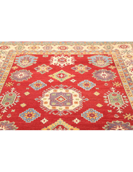 Kazak 204x297 Cm Kazak Pakistan. Hand-carded Wool warp
