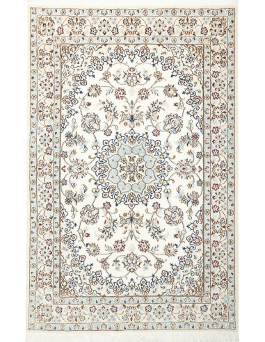 Hand Made Rug Nain 9la Persia 130x200 Ivory Blu