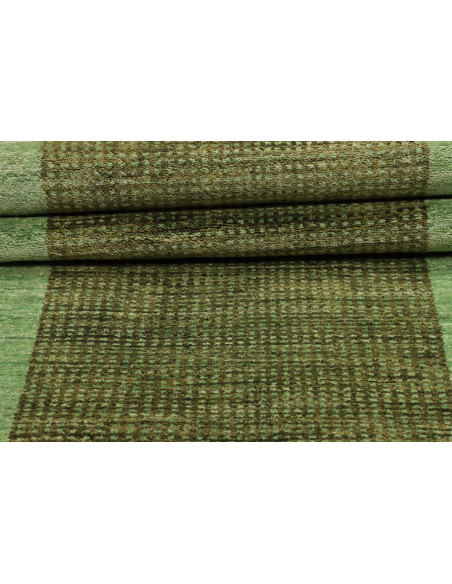 Rug Shayan Pakistan sky blue green 75x258