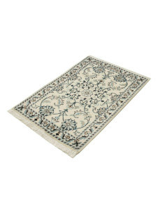 Tappeto Nain Kashmar Persia bianco azzurro 60x90 2