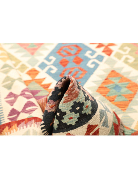 Kilim 202x306 Cm Kilim Afghano, Lana Cardata A Mano ordito