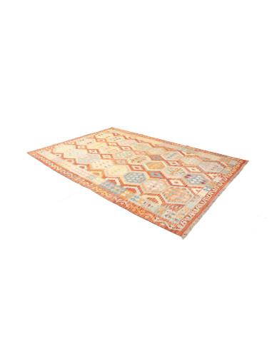 Kilim 209x302 Cm Kilim Afghanistan Hand-carded Wool Cotton