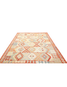 Kilim 197x290 Cm Kilim Afghanistan Hand-carded Wool warp: 2