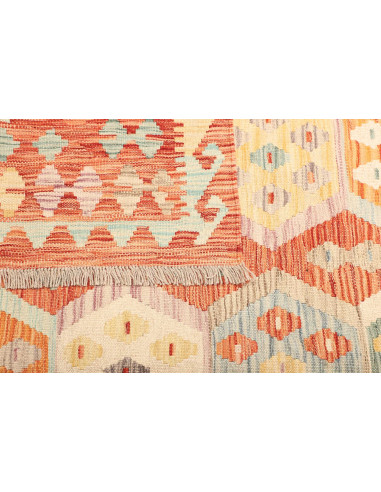 Kilim 201x293 Cm Kilim Afghanistan. Hand-carded Wool warp:
