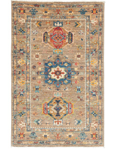Tappeto Tribal Pakistan 76x117 Marrone Blu