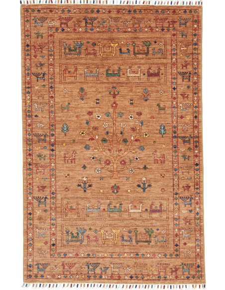 Rubin 99x152 Cm Rubin, Pakistan, Hand-carded Wool warp: