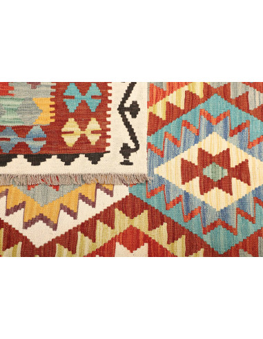 Kilim 203x300 Cm Afghan Kilim, Hand-carded Wool cotton
