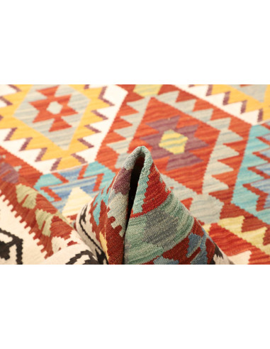Kilim 203x300 Cm Afghan Kilim, Hand-carded Wool cotton