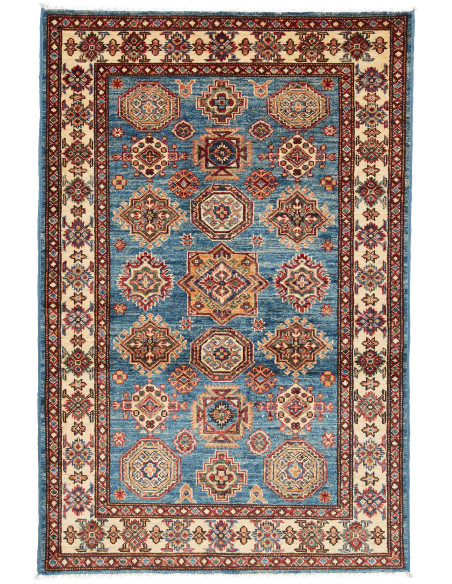Kazak Fine 98x147 Cm Kazak Fine Pakistan, Hand-carded Wool