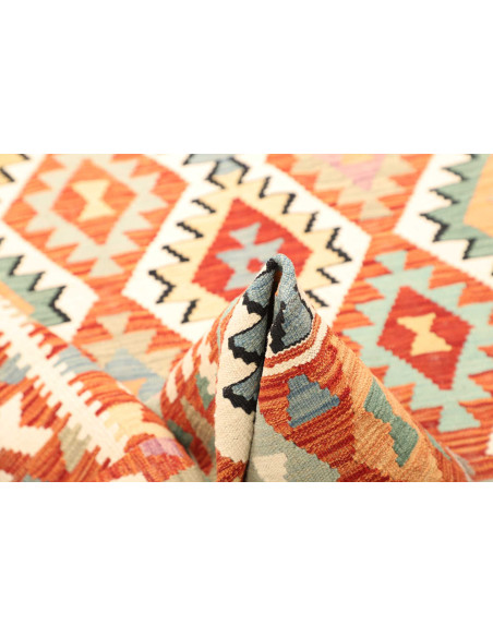 Kilim 156x198 Cm Kilim, Afghanistan, Lana Cardata A Mano