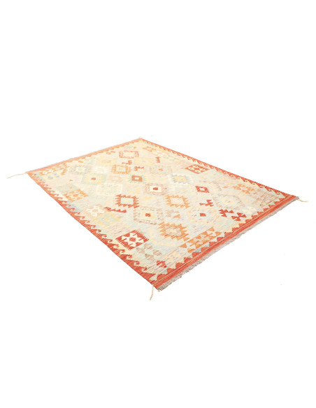 Kilim 150x205 Cm Kilim, Afghanistan, Hand-carded Wool warp: