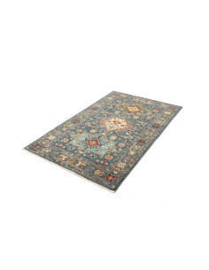 Rug Tribal Pakistan 102x157 Petrol Blue Ochre 2