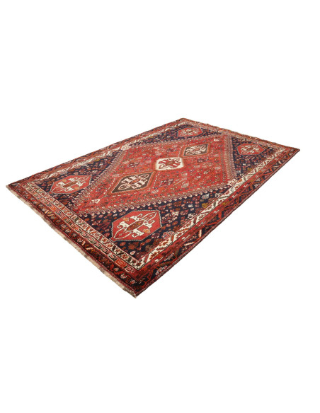 Tappeto Shiraz Persia marrone blu 187x283