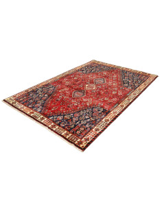 Rug Shiraz Fine Persia maroon blue 162x238 2