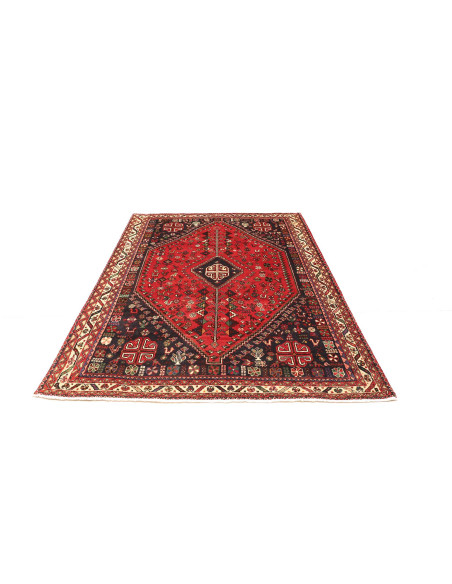 Shiraz 162x230 Cm Shiraz, Persia, Lana Cardata A Mano,