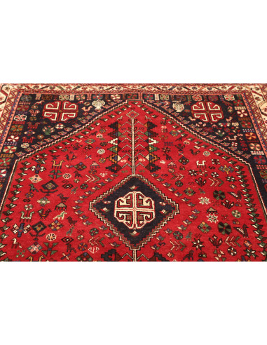 Shiraz 162x230 Cm Shiraz, Persia, Hand-carded Wool, Cotton