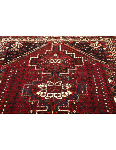 Shiraz 186x260 Cm Shiraz, Persia, Lana Cardata A Mano