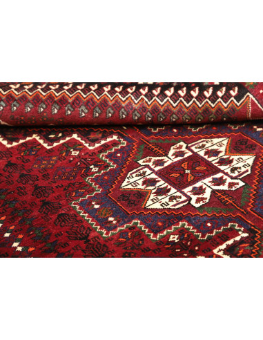 Shiraz 186x260 Cm Shiraz, Persia, Lana Cardata A Mano