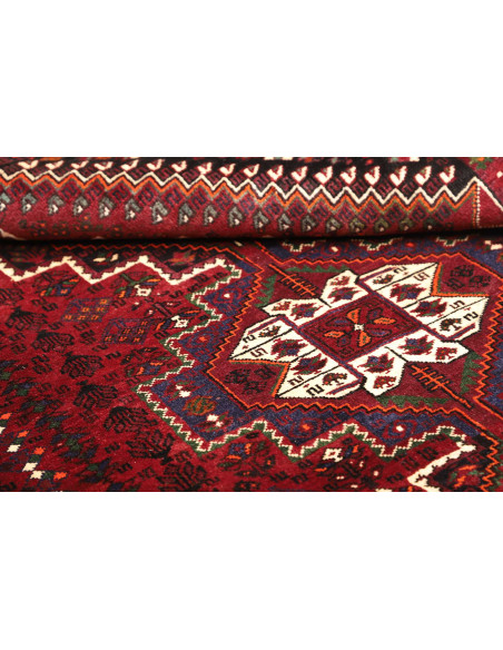 Shiraz 186x260 Cm Shiraz, Persia, Lana Cardata A Mano