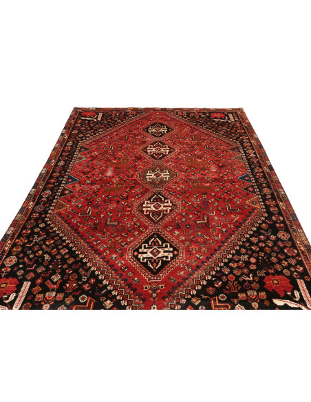 Rug Shiraz Persia maroon yellow 163x285