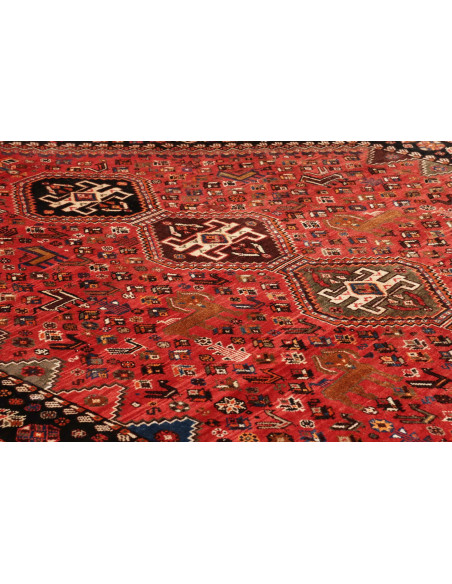 Rug Shiraz Persia maroon yellow 163x285
