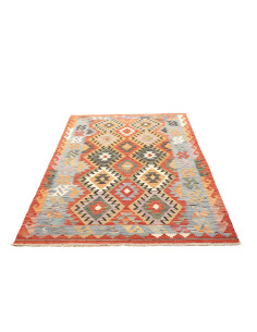 Kilim 125x180 Cm Kilim, Afghanistan, Hand-carded Wool warp: 2