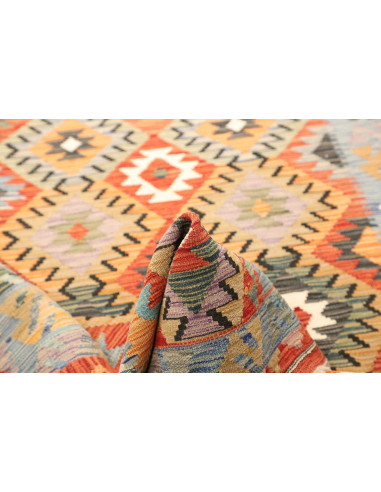 Kilim 125x180 Cm Kilim, Afghanistan, Hand-carded Wool warp: