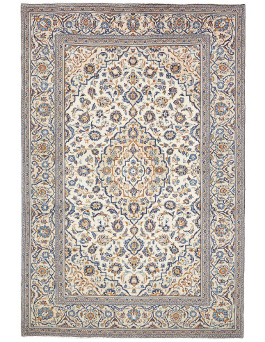 Kashan 202x303 Cm Kashan Persia Lana Cardata A Mano Cotone