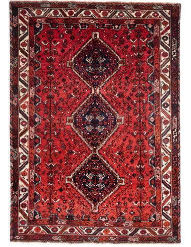 Shiraz 225x318 Cm Shiraz, Persia, Lana Cardata A Mano