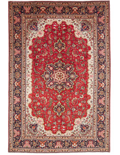 Tabriz 200x300 Cm Tabriz, Persia, Hand-carded Wool warp: