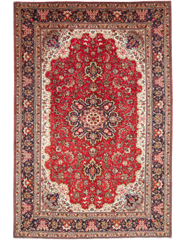 Tabriz 200x300 Cm Tabriz, Persia, Hand-carded Wool warp:
