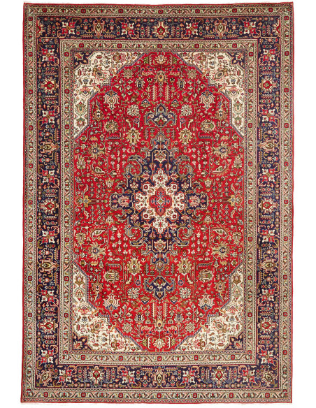 Tabriz 202x300 Cm Tabriz, Persia, Hand-carded Wool warp